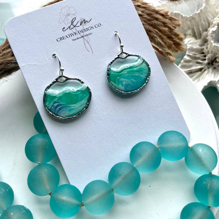 E & M Creative Design Co. - Wholesale Dangle Earrings - Ocean Wave Earrings4