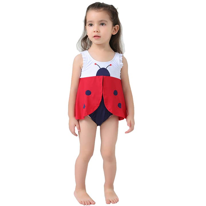 Fennco Styles - Vendita all'ingrosso Costume da bagno a due pezzi - Bambini - Set di costumi da bagno per bambina Ladybug 2 pezzi