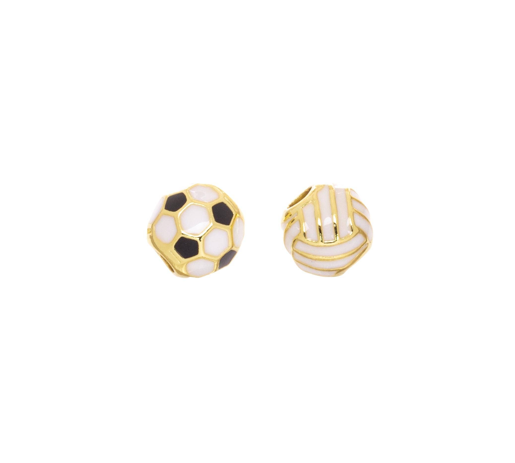 Jewel Pledge - Wholesale Individual Charm/Pendant - Soccer & Volleyball Bracelet Spacer Bead Charm SPG155,SPG1576