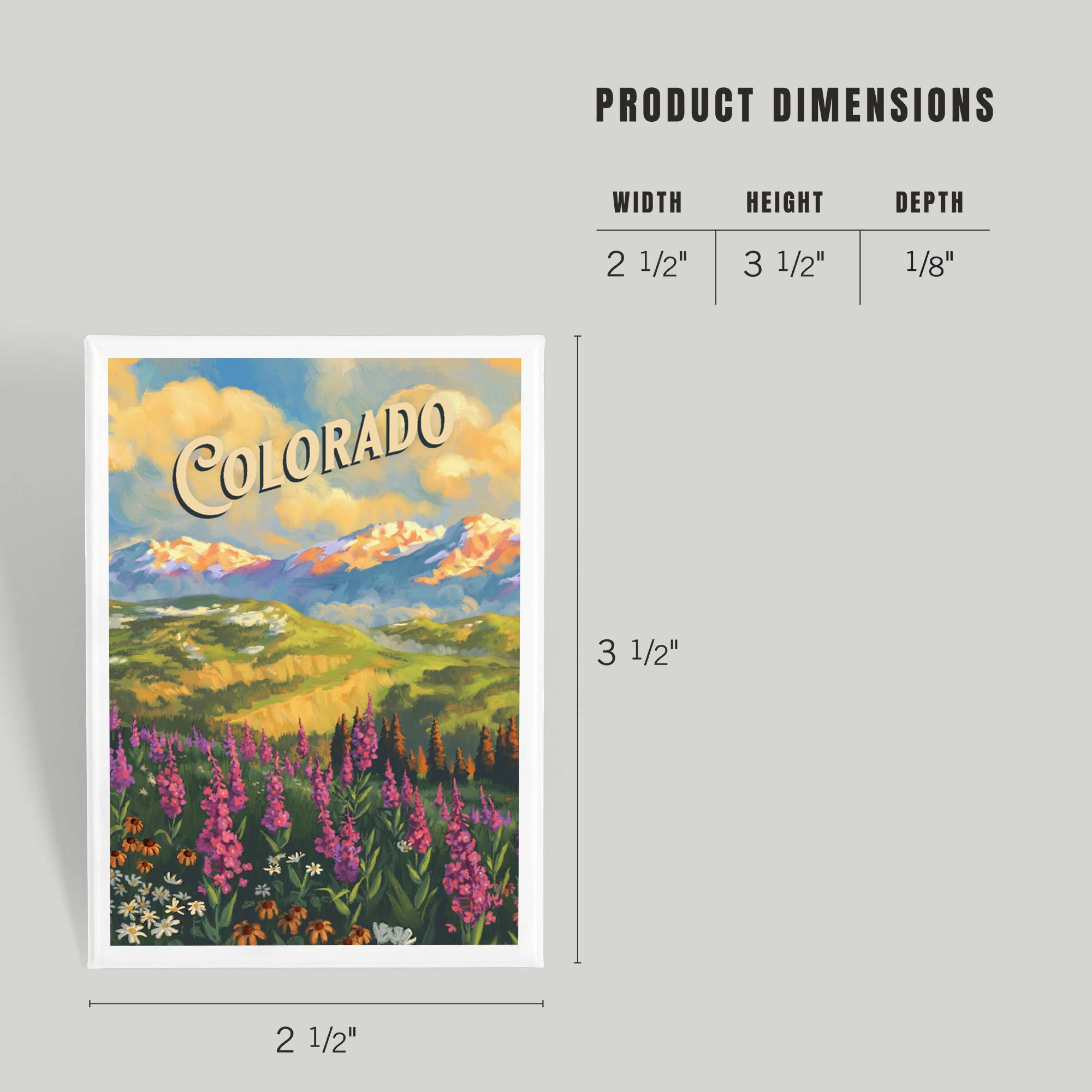 Lantern Press - Venta al por mayor Imanes - MAGNET Colorado, pintura al óleo3