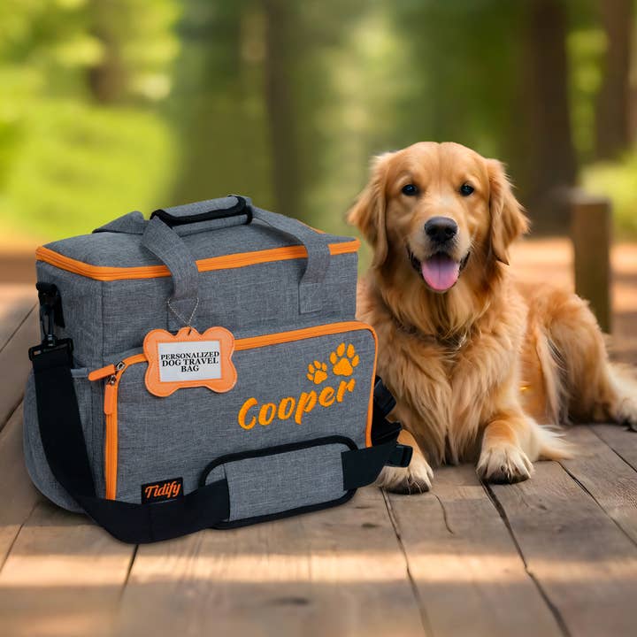 Gradzo - Wholesale Pet Treat Bag - Dog - Personalized Dog Travel Bag and Accessories - Gray