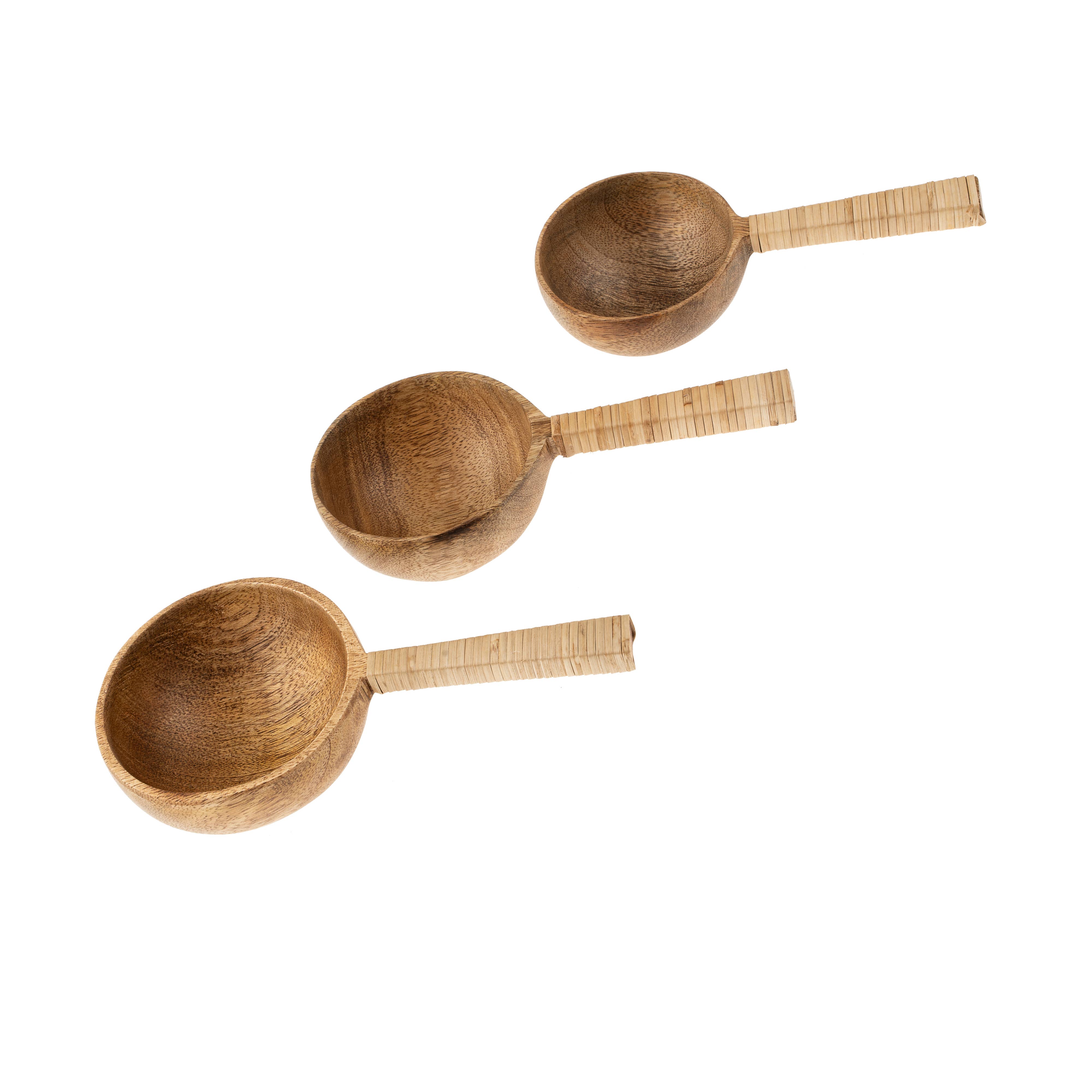 Indaba Trading - Wholesale Kitchen Spoon - Wooden Scoops S/31