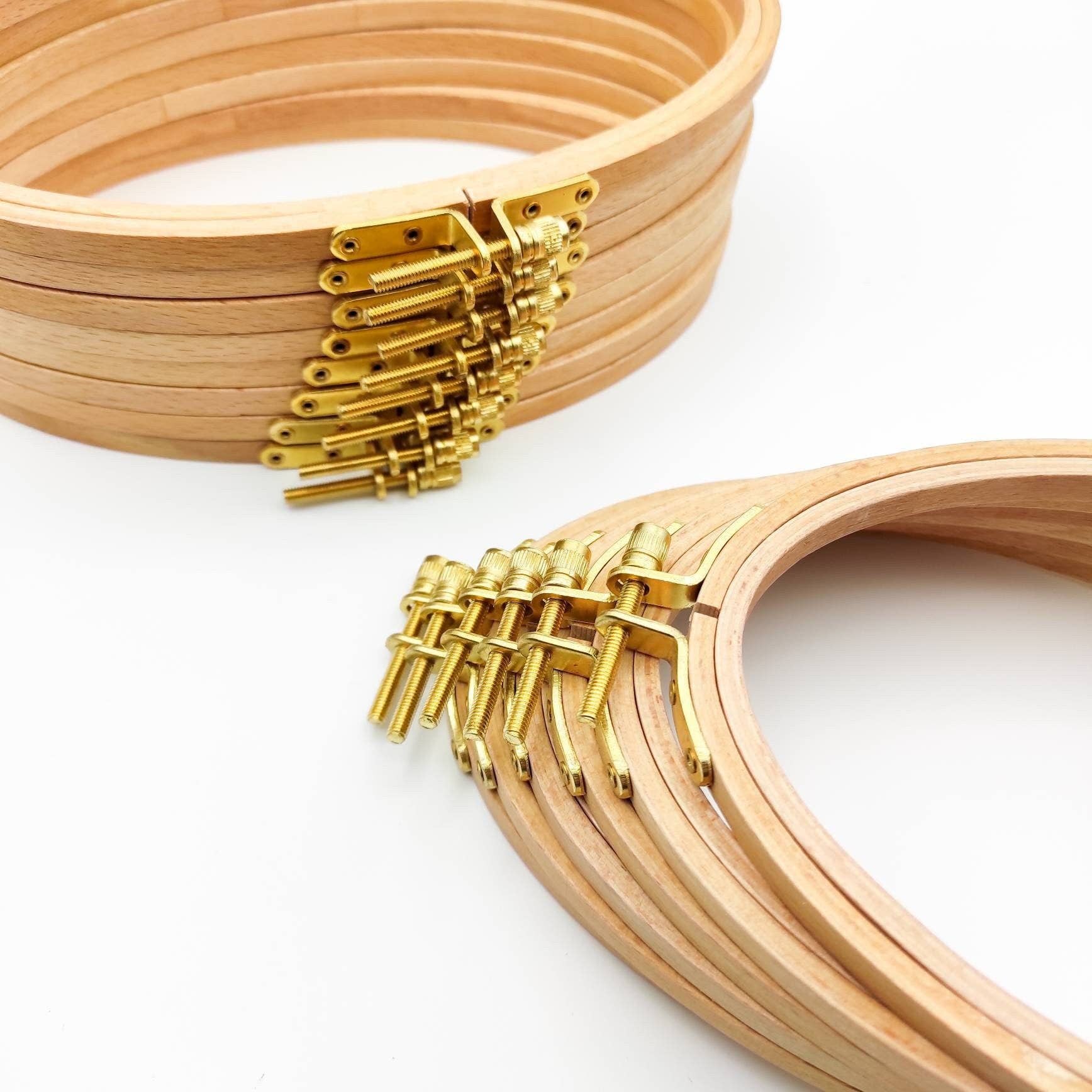 SChandworks - Vente Accessoire de broderie/point de croix - Cercle à broder ovale en bois de hêtre6