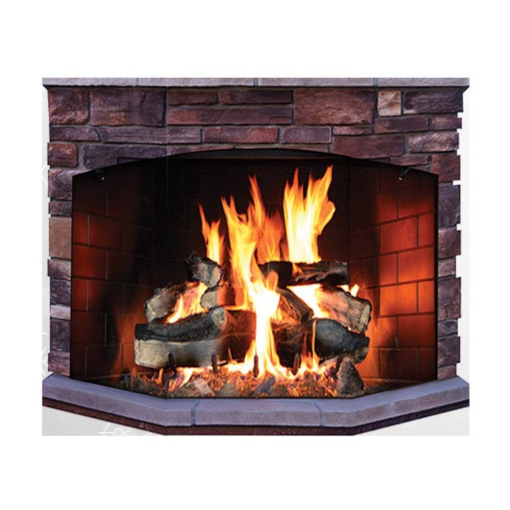 Brick Fireplace Cardboard Stand Up for wholesale by AAHS Enterprises