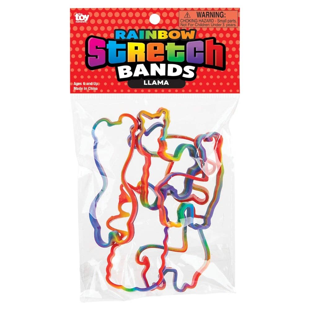 La Luna Bella - Toys - Wholesale Classic Toy - Kids - LLAMA RAINBOW SILICONE STRETCH BANDS LLB kids toys1