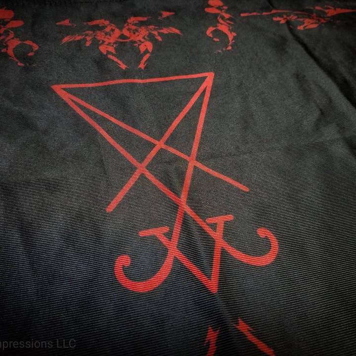 Goetic Impressions - Wholesale Tapestry/Textile - Lucifer Altar Cloth1