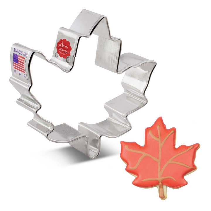 Ann Clark - Wholesale Cookie Cutter - Maple Leaf Cookie Cutter. (Bag of 1 Dozen)