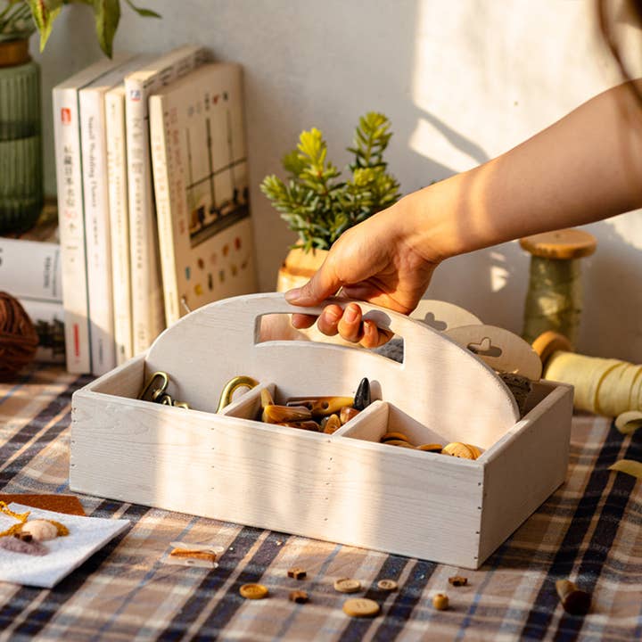 Wooden Desktop Organizer Succulent Planter for wholesale by Rustic Reach