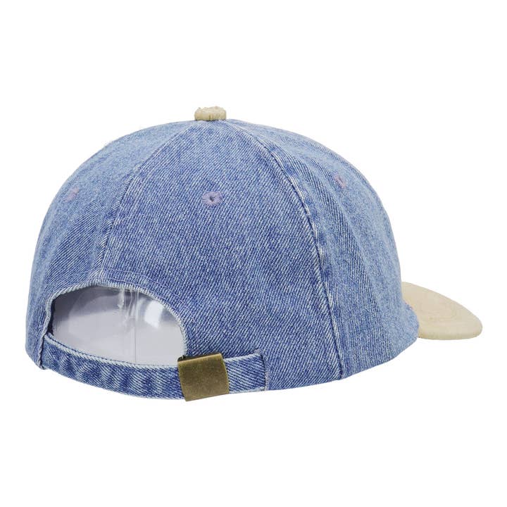 Cap Zone โ wholesale Baseball cap โ Women's โ Denim Vegan Suede Slight Curved Baseball Cap8