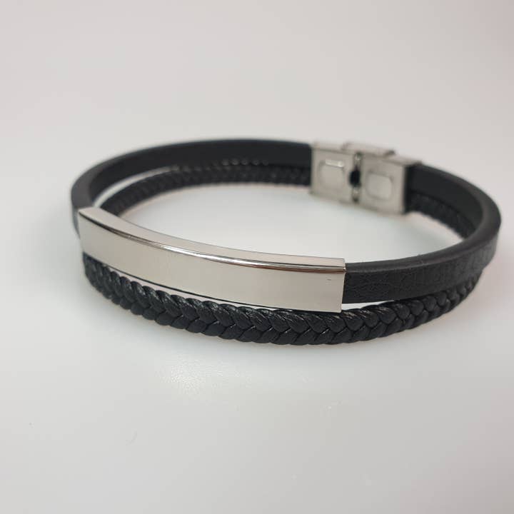 Bracelet en cuir Bracelet unisexe Bijoux pour hommes pour adultes pour la vente par AmberLithuania
