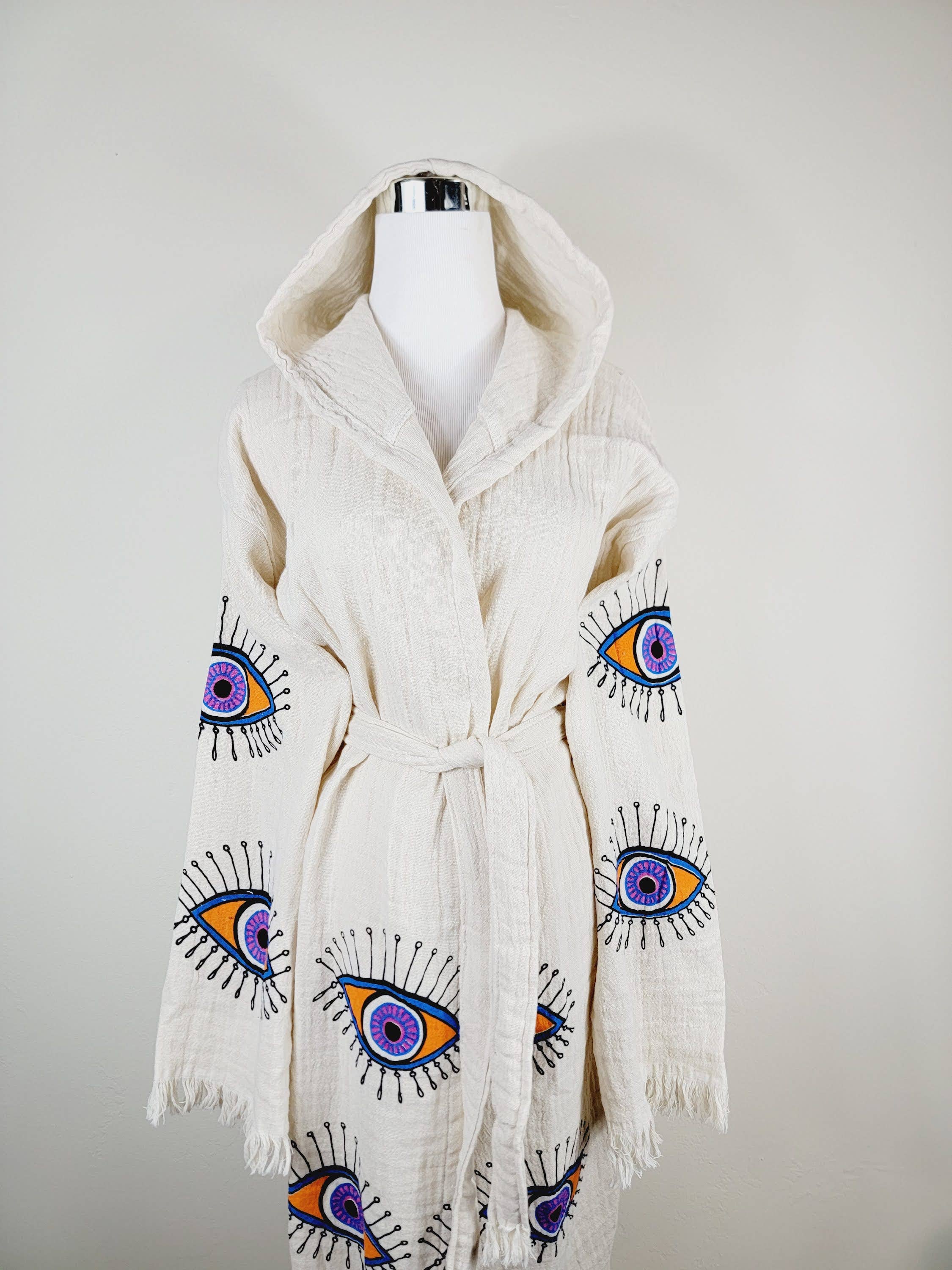 EBRU Home - Wholesale Robe - Unisex - Muslin Robe, Beach robe, Bath robe and spa, Unisex Robe 7