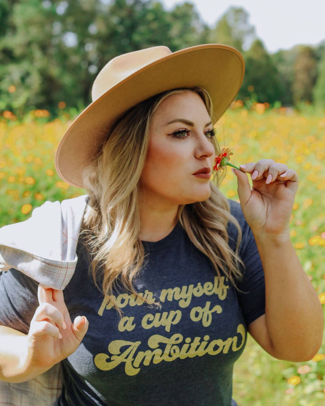 Sweet Baton Rouge - Wholesale Screen Printed T-Shirt - Women's - Pour Myself A Cup Of Ambition T-Shirt