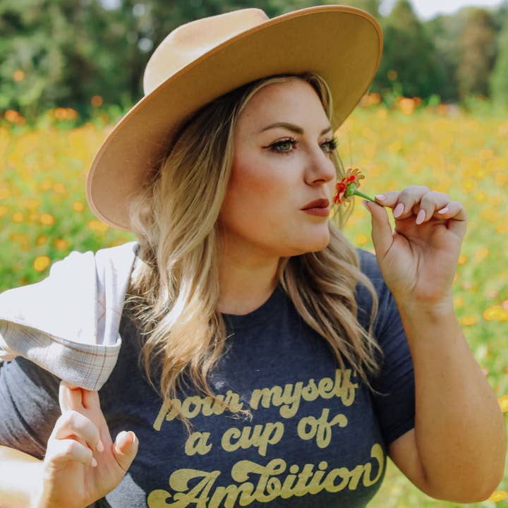 Sweet Baton Rouge - Wholesale Screen Printed T-Shirt - Women's - Pour Myself A Cup Of Ambition T-Shirt0