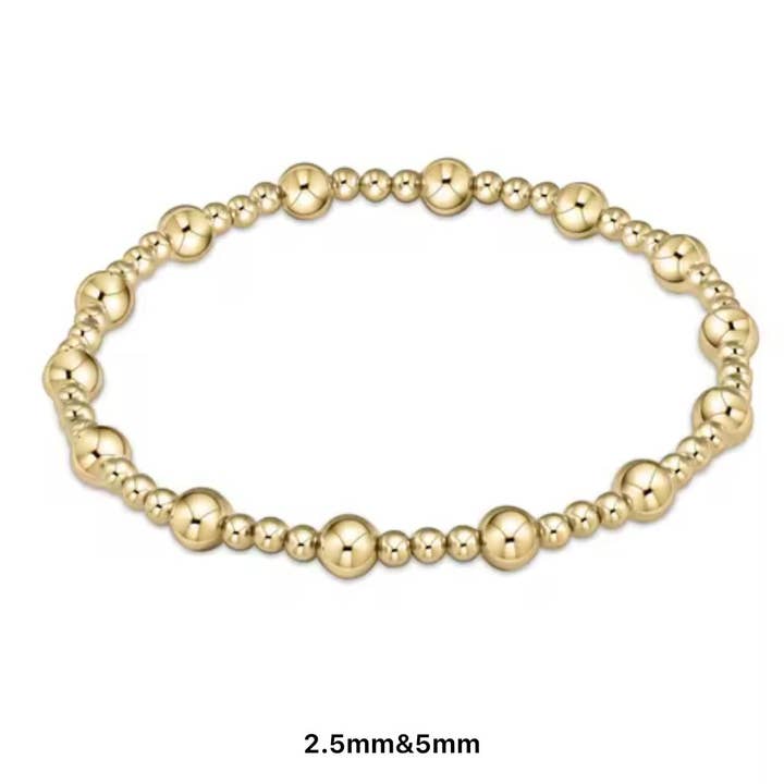 Curated By Suarez - Wholesale Beaded Bracelet - Classic Multi Mixed Beaded Waterproof Non-Tarnish Bracelets8