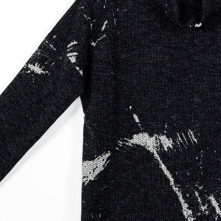 T92WP1 - Waffle Knit - Tipped Hem Sweater Top - Stone Splash for wholesale on Faire8