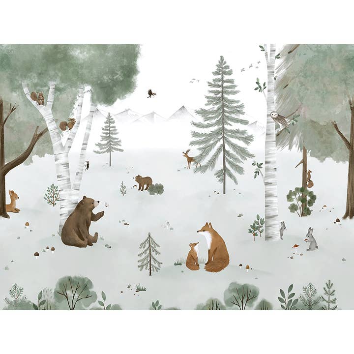 LILIPINSO - Wholesale Wallpaper - KHARU - Papier peint panoramique - Forêt et animaux1