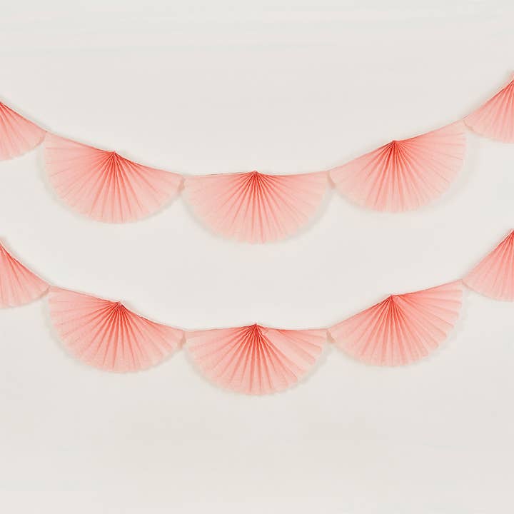 Pink Fan Garland 2M for wholesale by Hootyballoo by Club Green