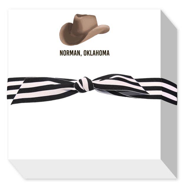 COWBOY HAT CUSTOM CHUBBIE NOTEPAD for wholesale by Donovan Designs