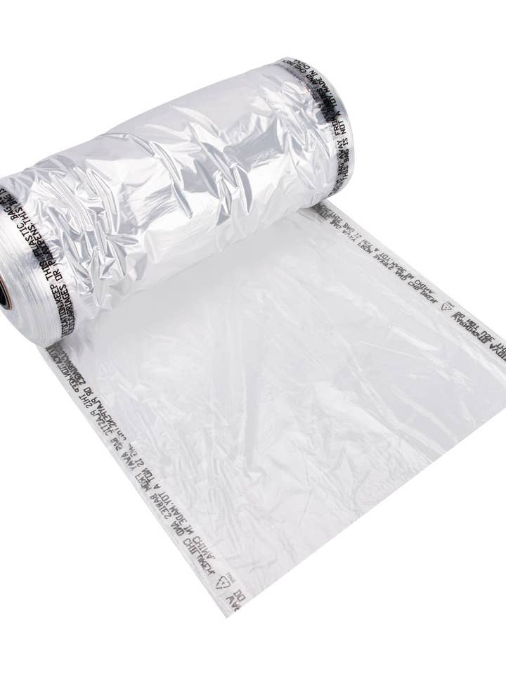 Large Clear Plastic Garment Bags - 21"W x 3"D x 72"H for wholesale by Store Supply Warehouse