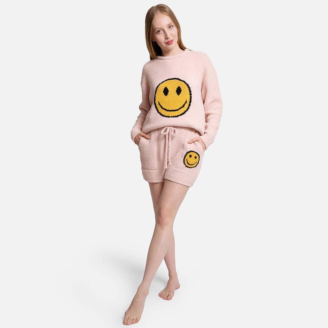 Fashion City – wholesale Sweatshirt – Women's – Happy Face Luxury Soft Lounge Pullover Sweater17