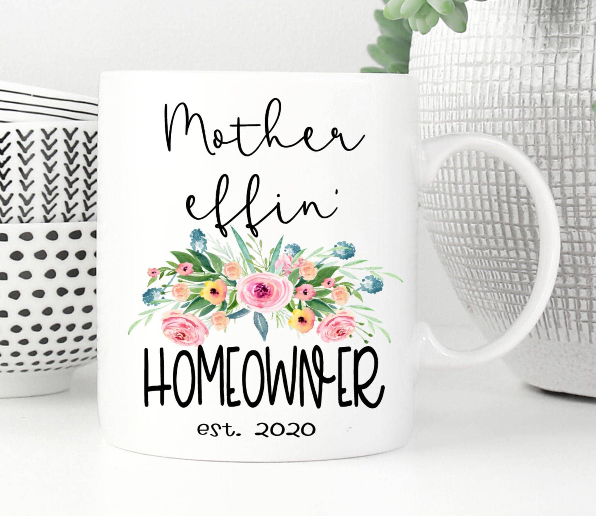 Funny Mom Gifts Best Effin Mom Ever Sarcastic Mom Gifts Funny Mothers Day  Gift 15-oz Coffee Mug Tea Cup 15 oz White