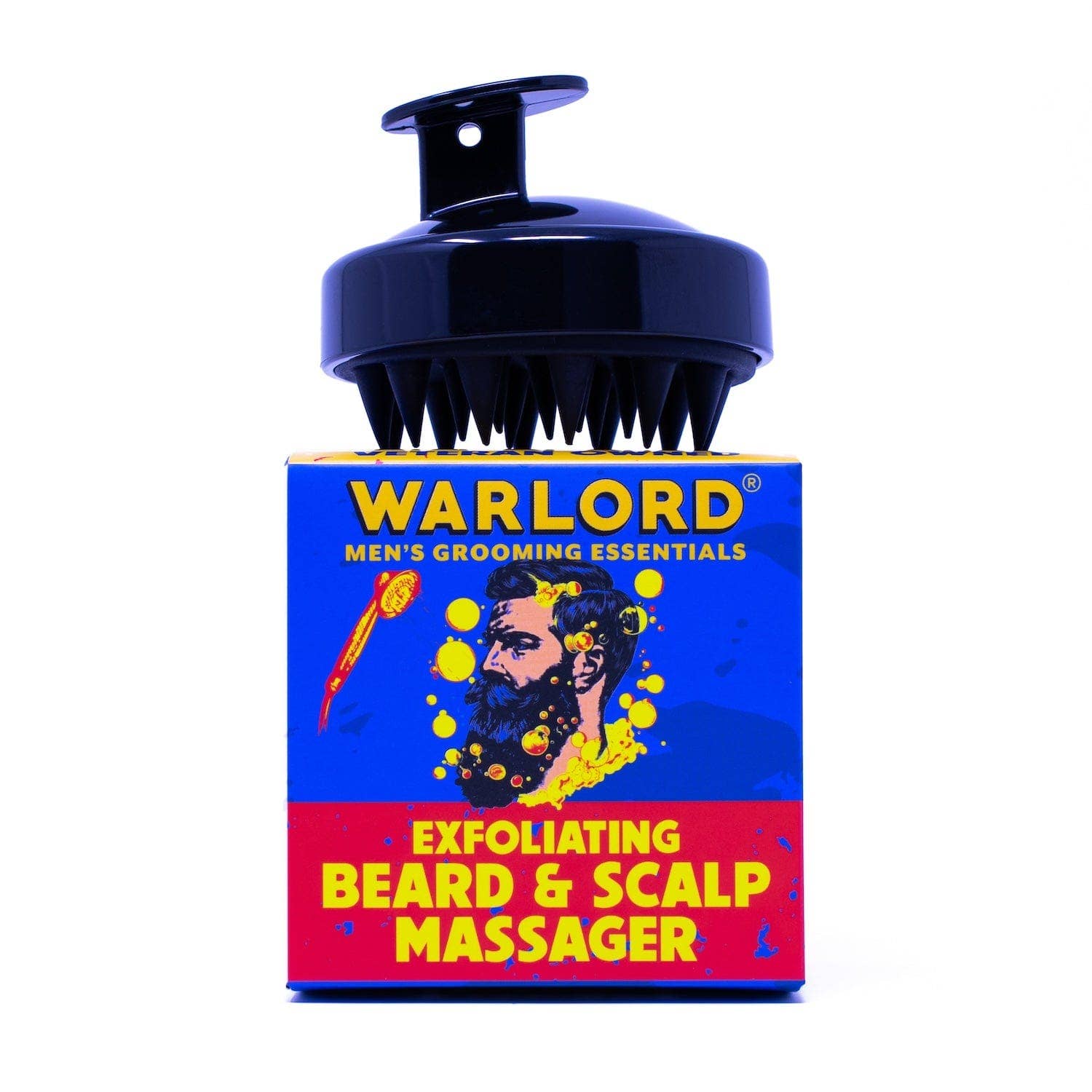 Warlord - Men's Grooming Essentials | Veteran Owned - Wholesale Head Scratcher/Massager - Exfoliating Beard and Scalp Massager3