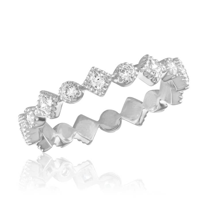 Stacks: Diamond CZ Infinity Ring for wholesale by Center Court