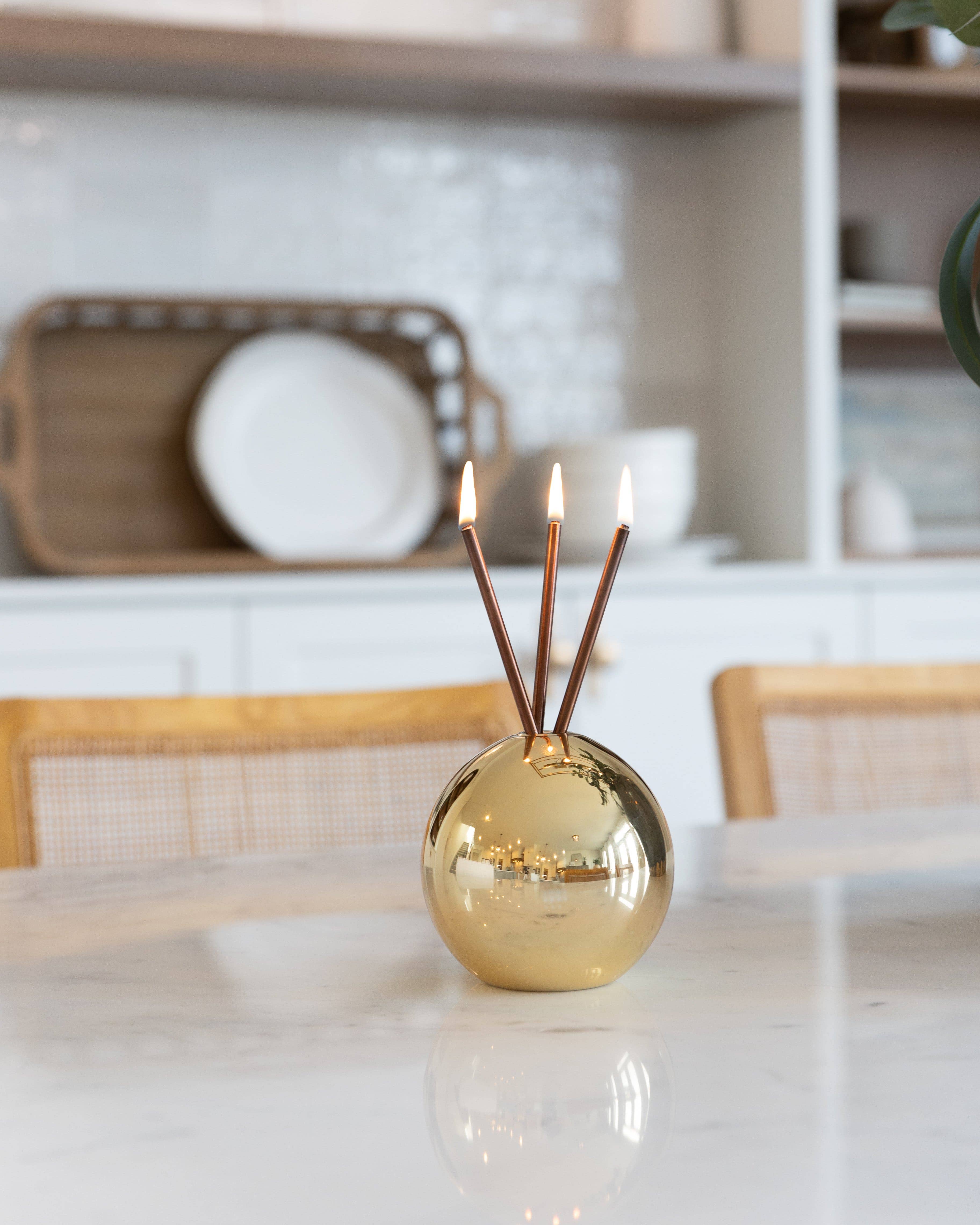 Everlasting Candle - Wholesale Vase - Neva Vase, Gold Metallic [Case of 6]5