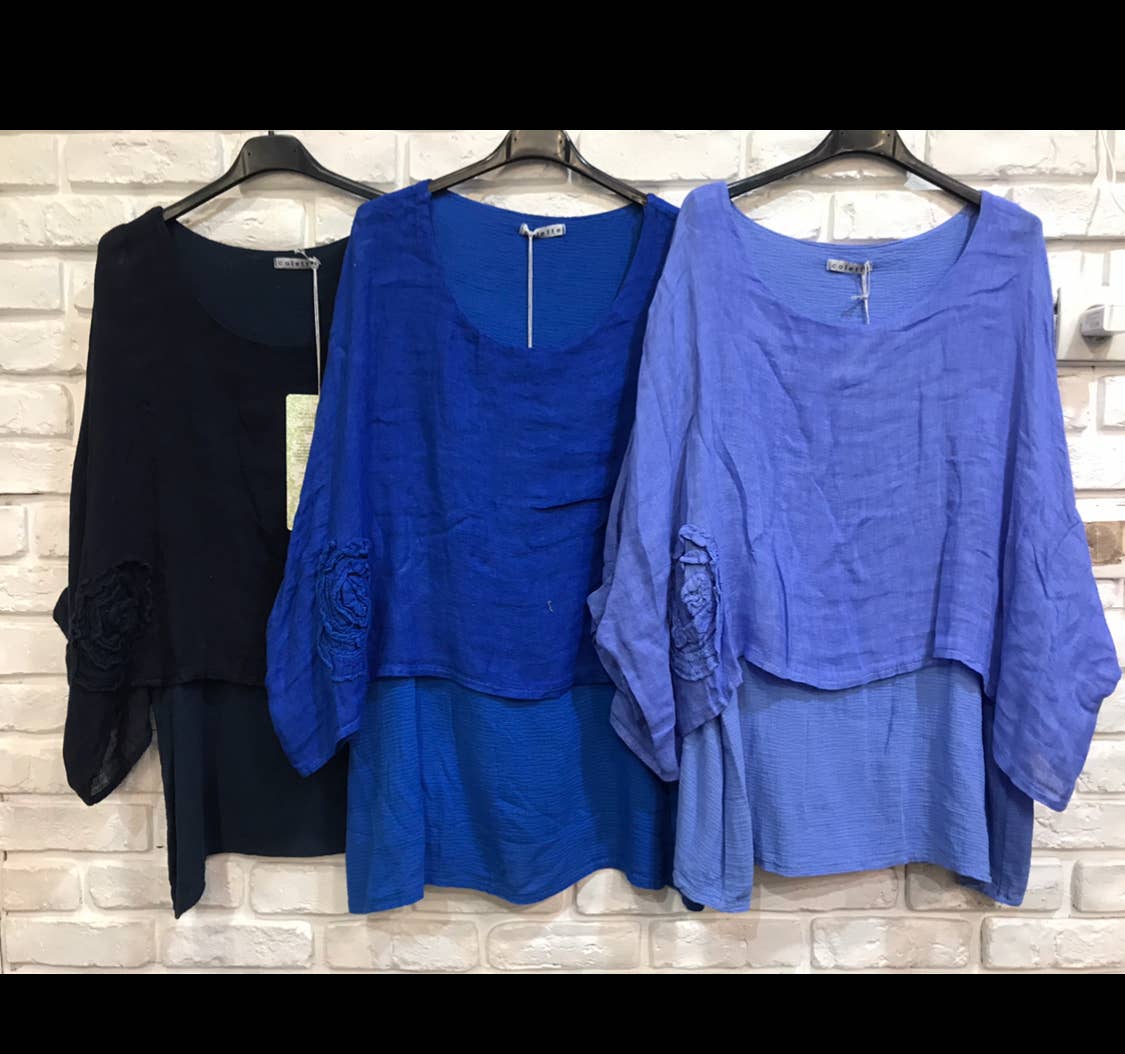 la maison des fibres naturelles - Wholesale Tunic - Women's - Linen tunic lined with cotton 87070 50% linen 50% cotton9