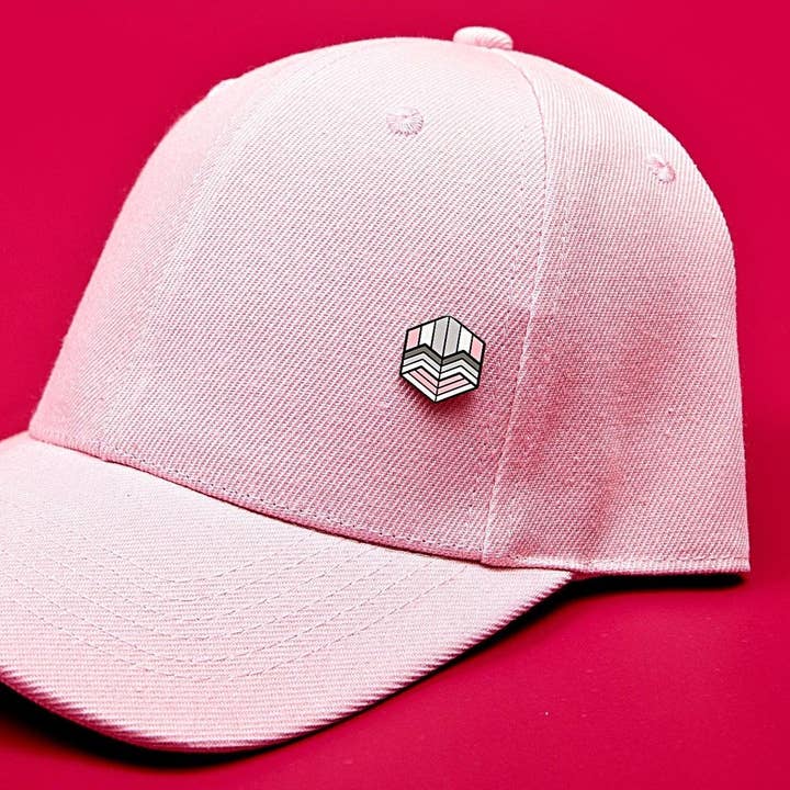 Demigirl Flag - Love Cube Pin for wholesale by Proud Zebra