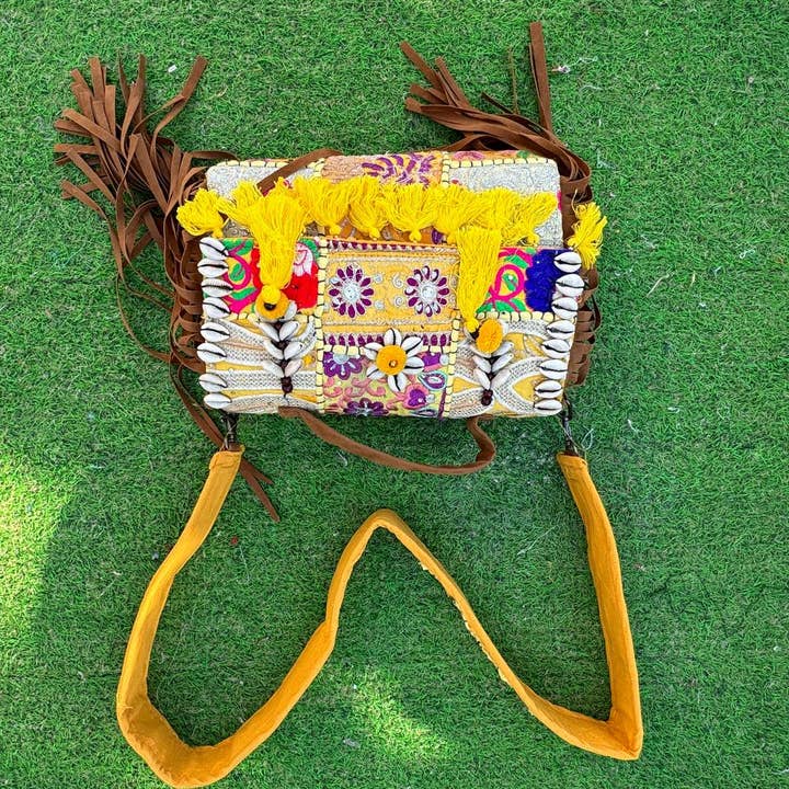 GYPSY STUDIO - Wholesale Shoulder bag – women's - Desert Dazzle: Sequin-Studded Banjara Bag Party Wear Bag 8