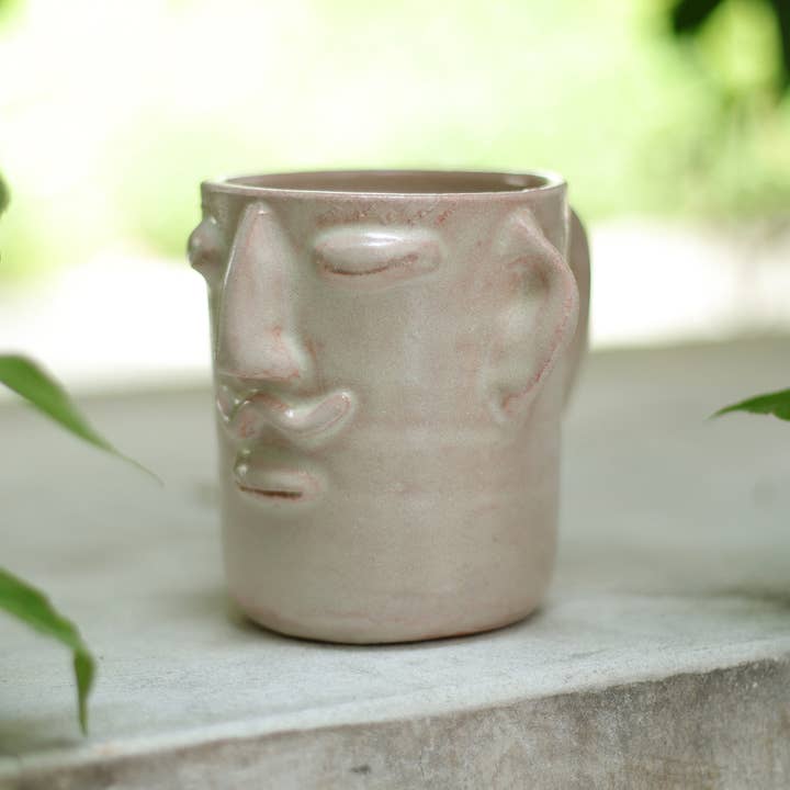LUZ Collection - Wholesale Coffee Mug - Manny Mug - White -Â Made in Oaxaca