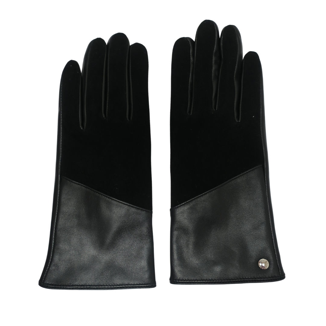 Allesco Inc. - Vente Gants – femme - Gants Club Rochelier en daim et cuir pour femmes, Touch6