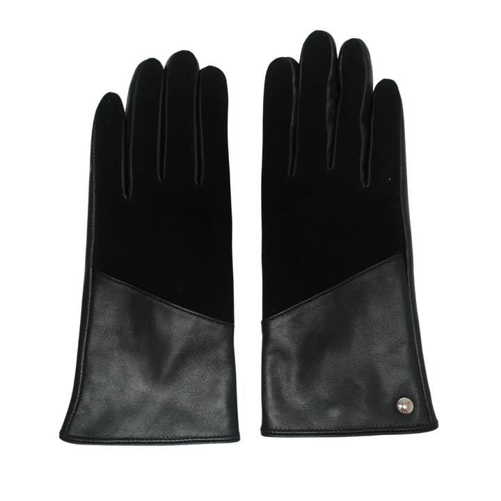Allesco Inc. - Vente Gants – femme - Gants Club Rochelier en daim et cuir pour femmes, Touch6