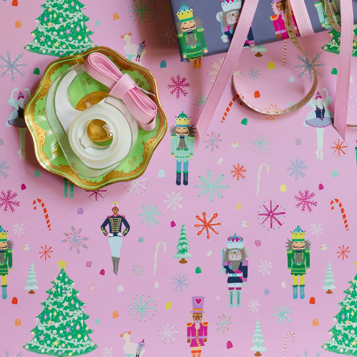 REVEL & Co. – wholesale Flat wrap – Nutcracker Wrapping Paper Sheet3