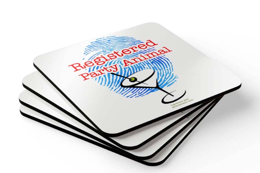 Graham Sale - Wholesale Coasters - Registered Party Animal.1