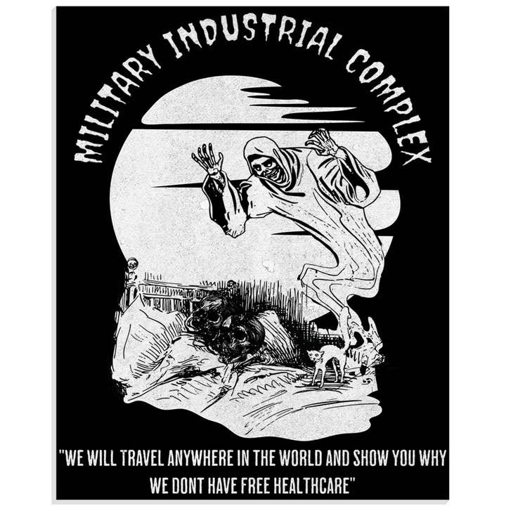 Impresión en acrílico del complejo militar-industrial para venta al por mayor de Platoon Daddy LLC