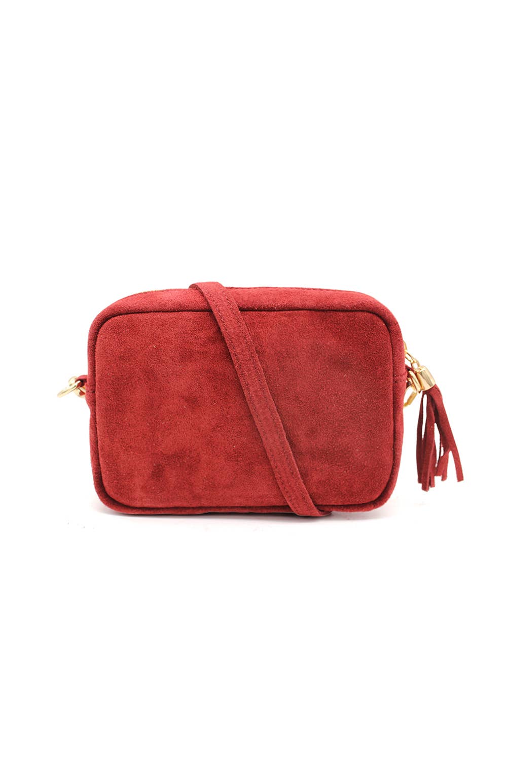 Ellas Trading – wholesale Crossbody bag – Women's – Casual Italian Genuine Suede Crossbody Bag with Tassel Zippe23