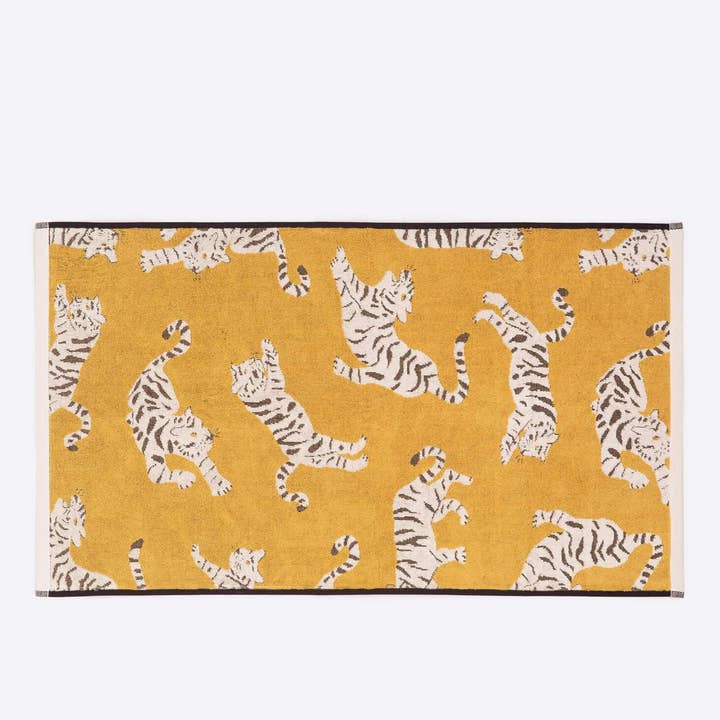 Anorak - Wholesale Bath Mat - Anorak Tigers Organic Cotton Bath Mat