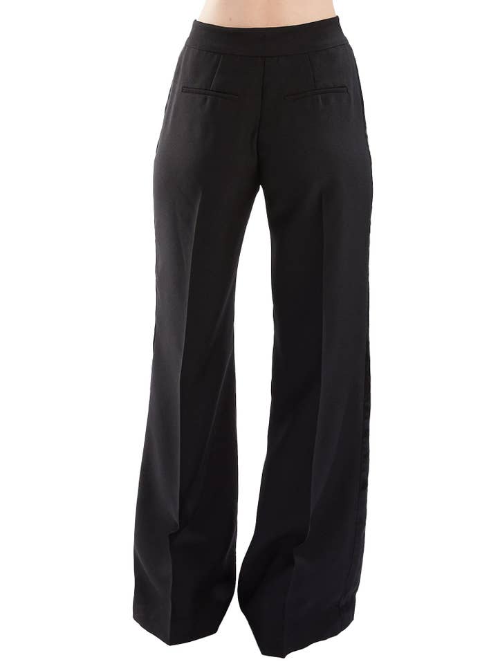 Amy Page DeBlasio - Wholesale Pants – Women's - Wide Leg Tuxedo Pants in Black3