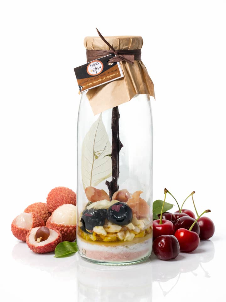 „Litchi Cherry“ Ansatz für aromatisierten Rum 50 cl für den Großhandel von Kit to Mix