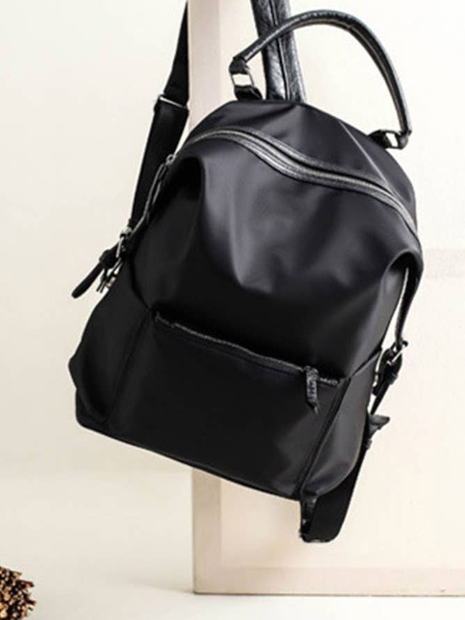 Mochila com fecho em nylon lisa MOQ 3pcs ZK318 por atacado de UNISHE