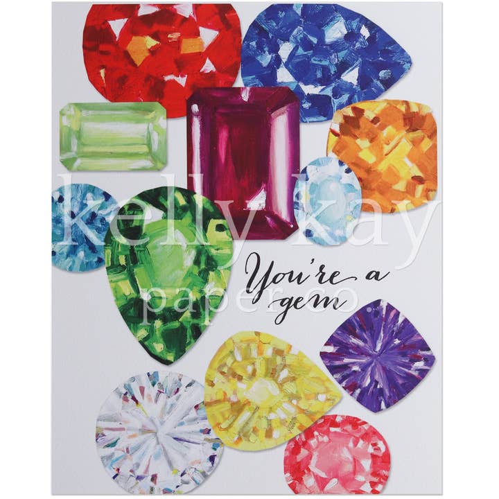 Art Print | Ædelstene for engroshandel hos Kelly Kay Paper Co.