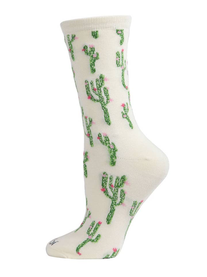 Infinity Classics International Inc. - Wholesale Socks - Women's - MeMoi Cactus Bamboo Blend Crew Socks6