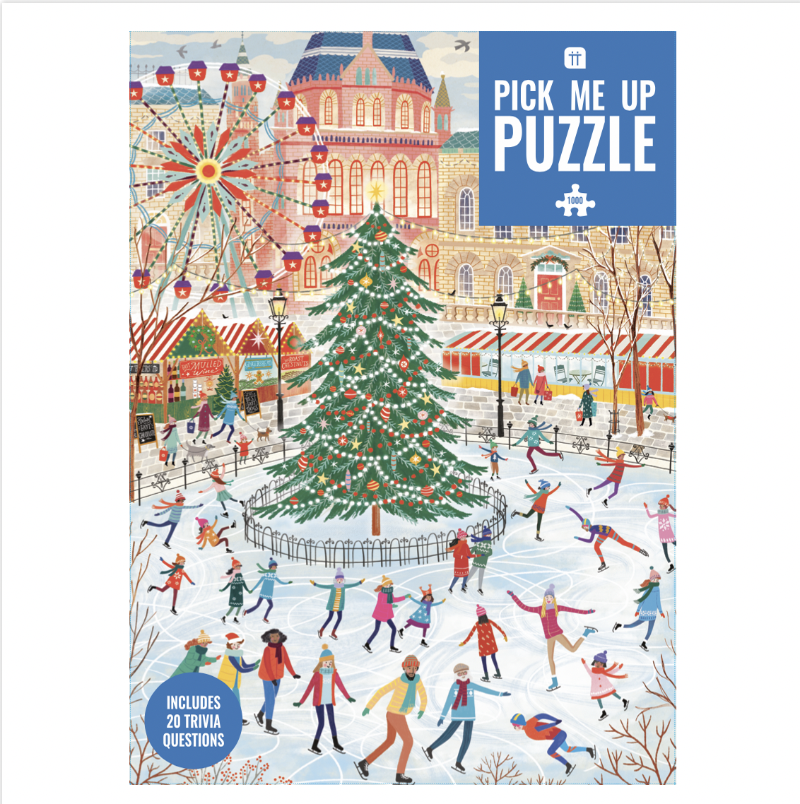 Talking Tables USA - Wholesale Puzzle - Adult - Ice Skating Puzzle - 1000pcs | Christmas Gifts |3
