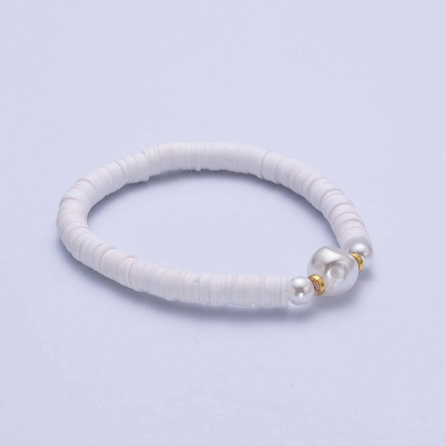 Aim Eternal - Wholesale Beaded Bracelet - Colorful Surfer Bracelet Heishi Pearl Handmade Beads brct1289