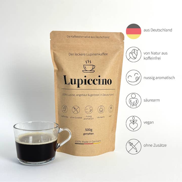 Caffè di lupini Lupiccino per la vendita all'ingrosso da parte di Lupiccino
