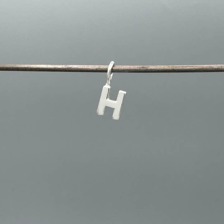 Something Silver - Wholesale Individual Charm/Pendant - Perfect Little Block Letter Initial Charm34