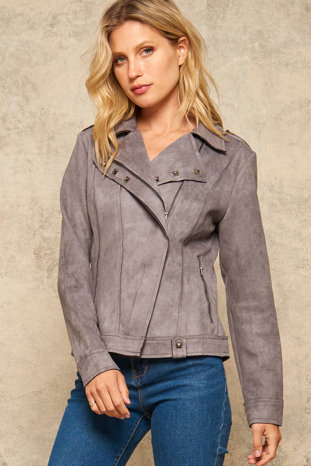 faux suede eveline jacket