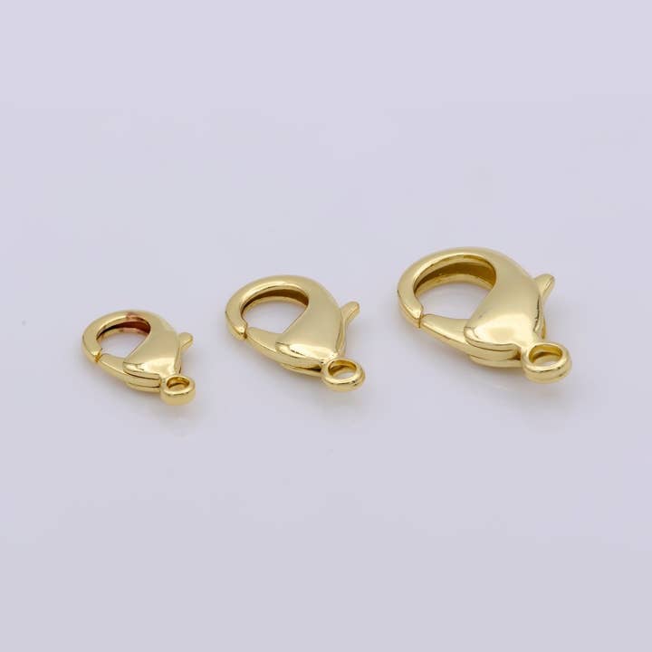 Wholesale Lobster Clasp 14K Gold Filled, Lobster Claw with Jump Ring for Jewelry Making, 17mm 23mm 27mm Closure | K-344 K-346 K-347 for wholesale by Aim Eternal